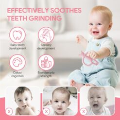 Jucarie de dentitie din silicon, Iepuras, 6 luni+ 01