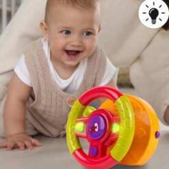 Jucarie interactiva 2 in 1 pentru bebelusi, Volan, 18 luni+ 01