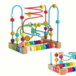 Labirint motricitate cu abac si cifre, Animale, 3 ani