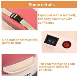 Masinuta Electrica pentru Copii cu 3 Roti, 6V, 2-4 ani, rotire 360 grade 01