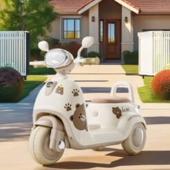 Motociela Electrica pentru Copii cu 3 Roti, 6V 4Ah cu lumina LED muzica, 3-4 ani 07