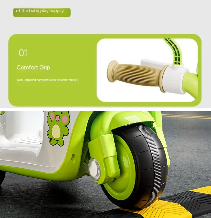 Motociela Electrica pentru Copii cu 3 Roti, 6V 4Ah cu lumina LED muzica, 3-4 ani 07