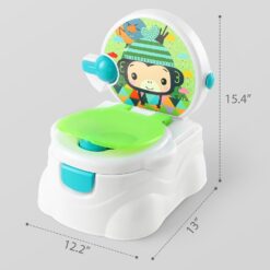 Olita muzicala interactiva, cu sunete si 4 in 1 activitati, Animale, verde 01