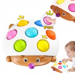 Arici jucărie senzorială cu butoane tip Pop It – Finger Hedgehog, 18 luni+ 01