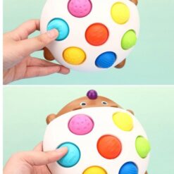 Arici jucărie senzorială cu butoane tip Pop It – Finger Hedgehog, 18 luni+ 01