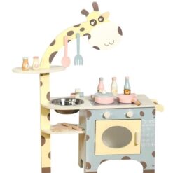 Bucatarie din lemn cu accesorii, 74 cm, Girafa 01