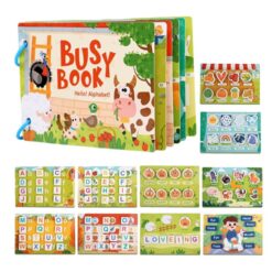 Carte cu stickere reutilizabile, Busy Book, Animale domestice, 3ani+