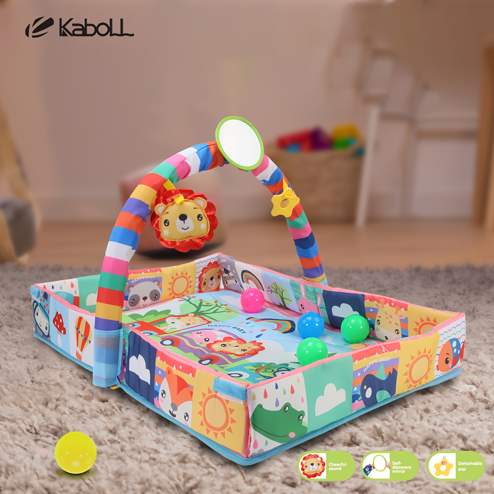 Centru activitati bebelusi, Salteluta 3 in 1, 0 luni+ 01