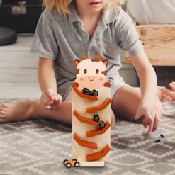 Circuit cu 3 masinute din lemn, Vacuta, 3 ani+