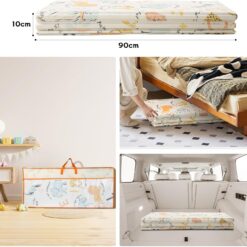 Covor pliabil de joacă termoizolant cu două fețe, 200 x 150 x 0.8 cm 01