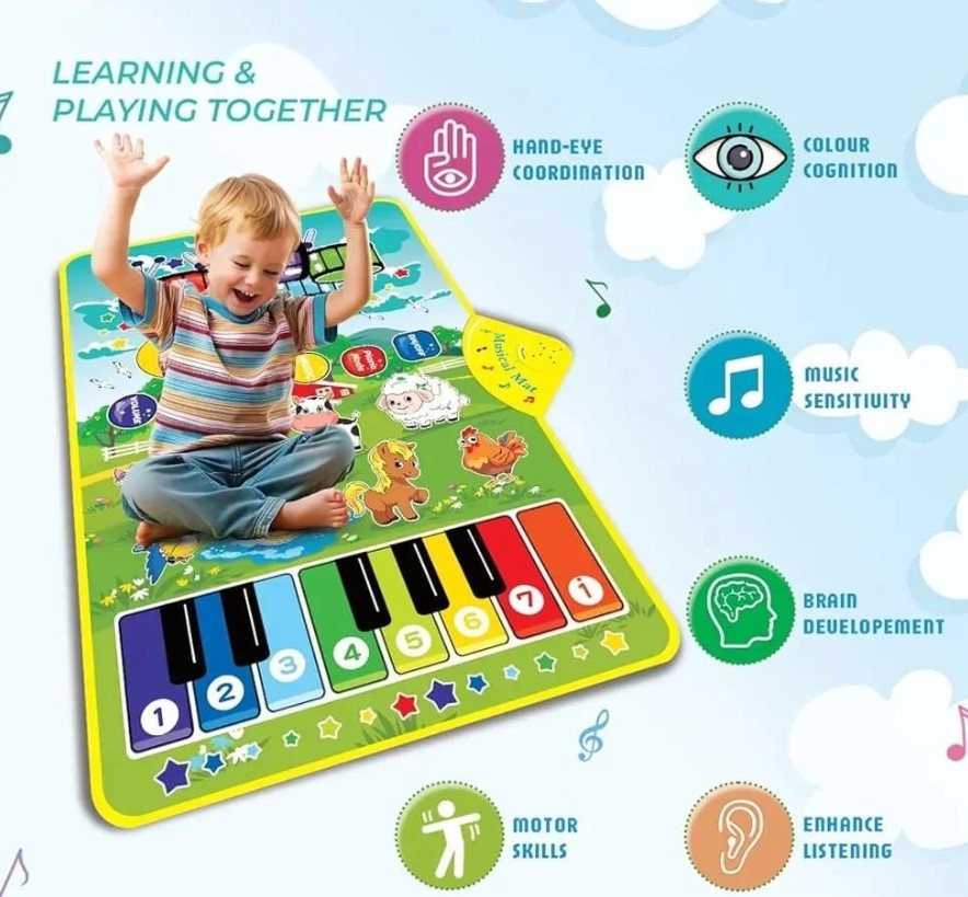 Covoras muzical interactiv pentru bebelusi, Ferma 01