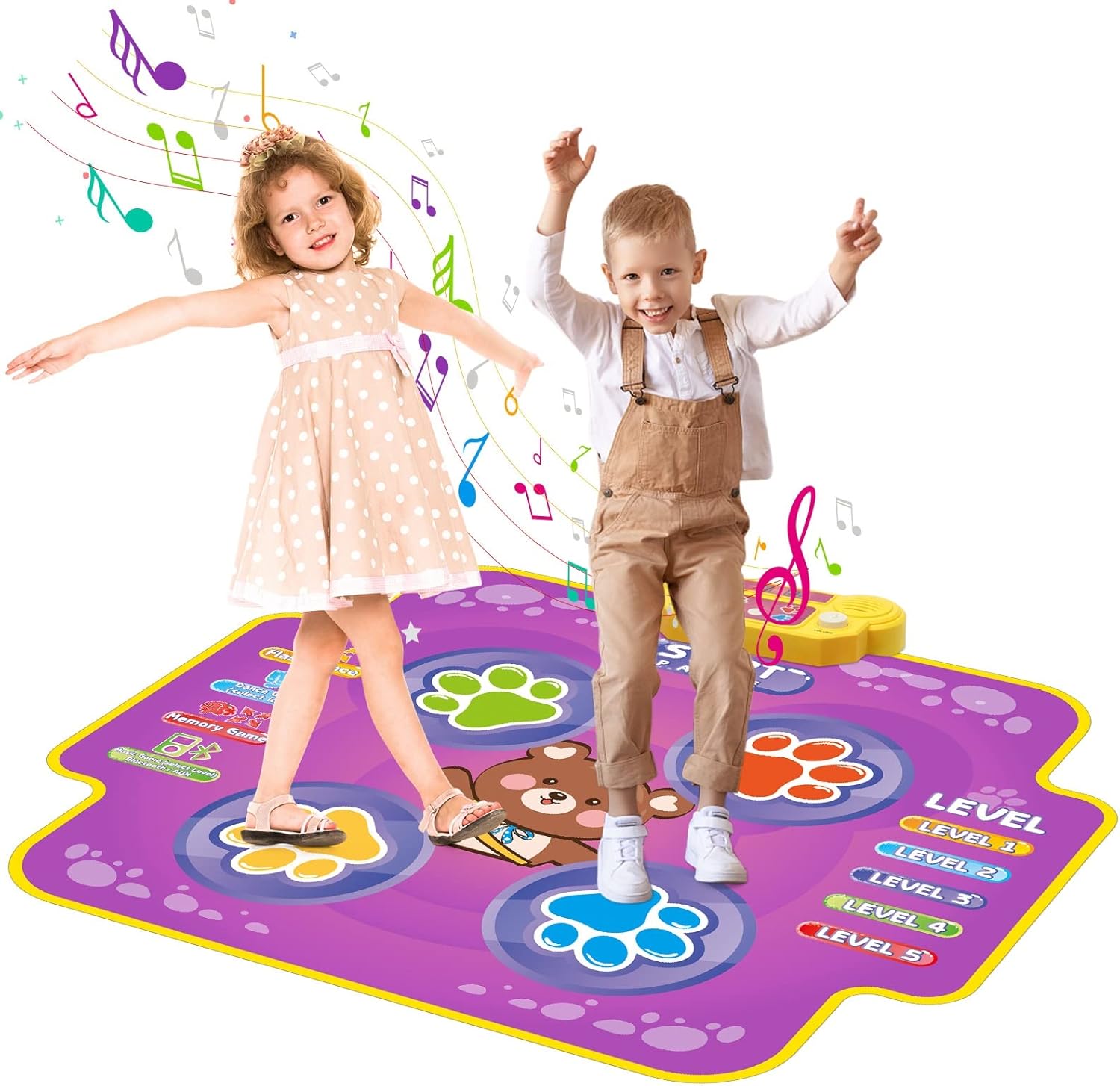 Covoras muzical interactiv pentru dans, Ursulet, 3 ani+ 01