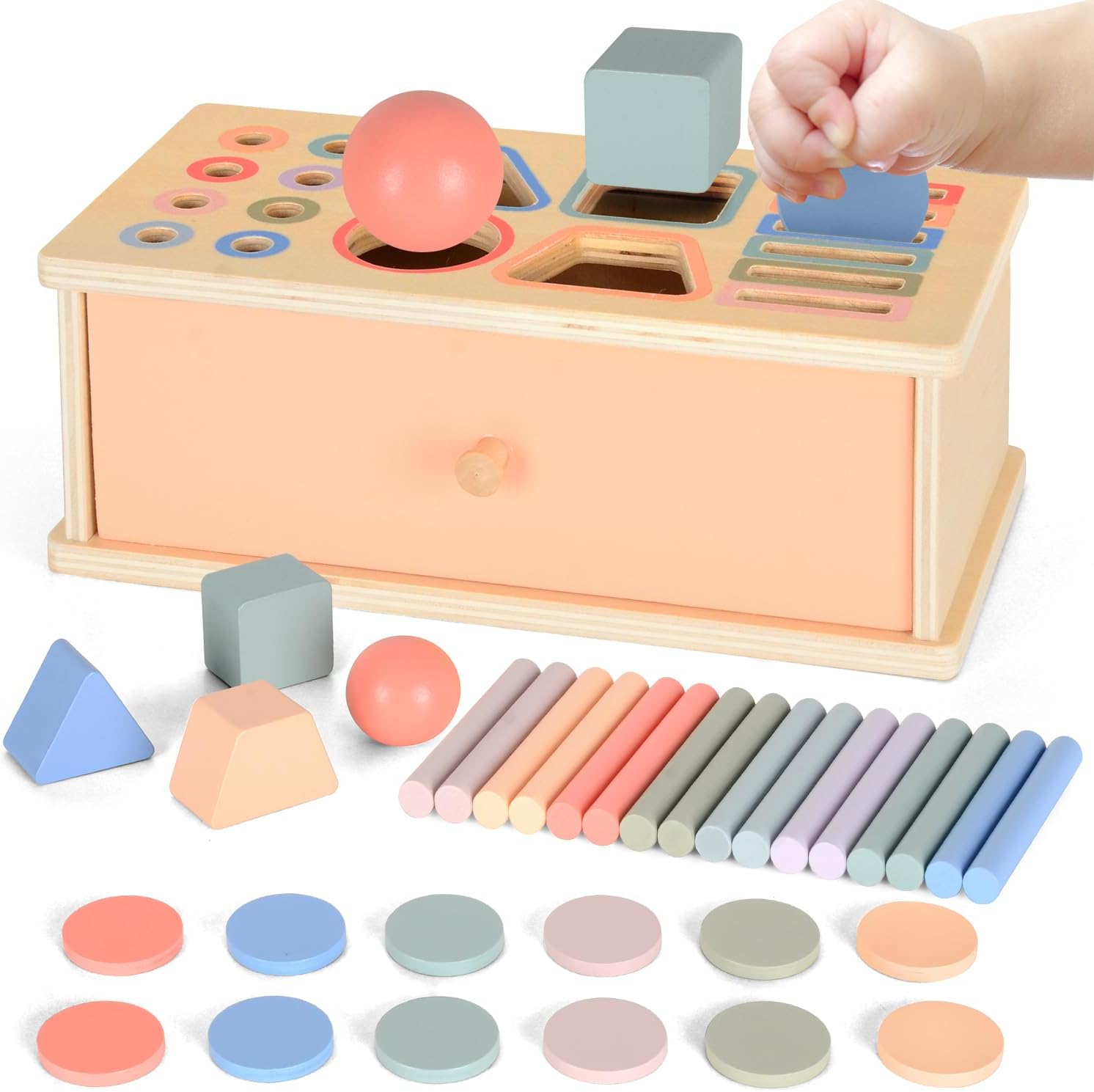 Cutia permanentei, joc multifunctional de sortare 4 IN 1, 18 luni 01