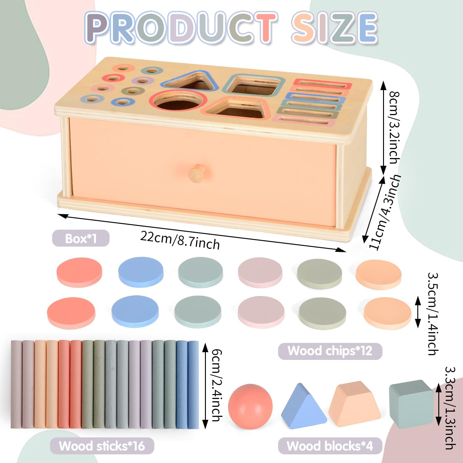 Cutia permanentei, joc multifunctional de sortare 4 IN 1, 18 luni 01