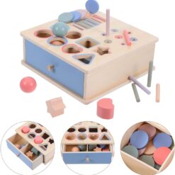 Cutia permanentei, joc multifunctional de sortare 4 IN 1, 18 luni+ 01