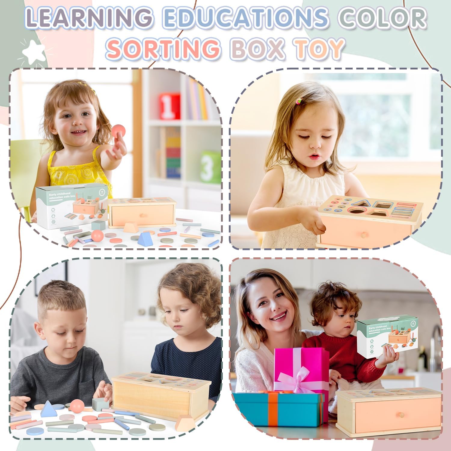Cutia permanentei, joc multifunctional de sortare 4 IN 1, 18 luni 01