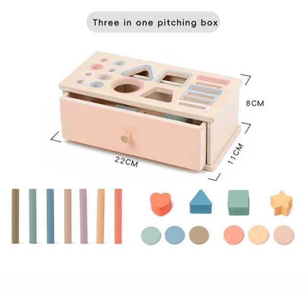 Cutia permanentei, joc multifunctional de sortare 4 IN 1, 18 luni 01