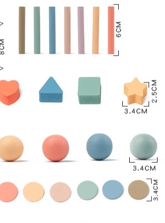 Cutia permanentei, joc multifunctional de sortare 4 IN 1, 18 luni+ 07