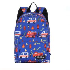 Ghiozdan Gradinita cu imprimeu masinute 01