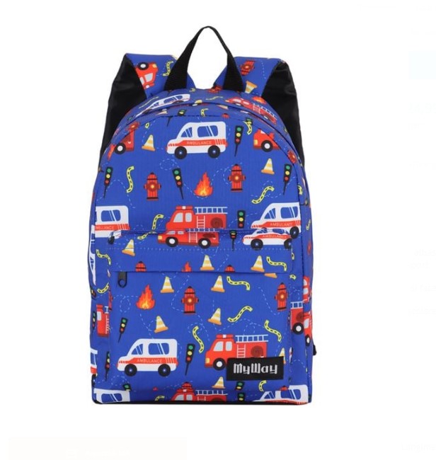 Ghiozdan Gradinita cu imprimeu masinute 01