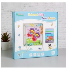 Joc de indemanare si asociere cu bile colorate tip Montessori, 3 ani+