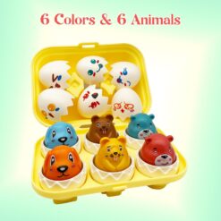 Joc de potrivire cifre, animale si forme, Oua educationale, 3 ani 01