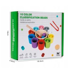 Joc de sortare și asociere 10 culori Montessori, 3 ani+ 01