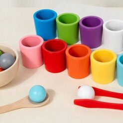 Joc de sortare și asociere 10 culori Montessori, 3 ani+ 01