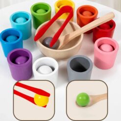 Joc de sortare și asociere 10 culori Montessori, 3 ani+ 01