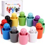 Joc de sortare și asociere  12 culori Montessori, 3 ani+