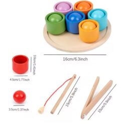 Joc de sortare și asociere magnetic, 7 culori Montessori, 3 ani+