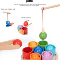 Joc de sortare și asociere magnetic, 7 culori Montessori, 3 ani+