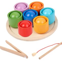 Joc de sortare și asociere magnetic, 7 culori Montessori, 3 ani+