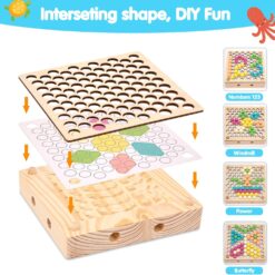 Joc de tip Montessori, Dexteritate si joc magnetic de pescuit, 3 ani 01