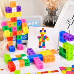 Joc educativ matematica, Set 60 de cuburi constructii, Magic Square, 3 ani