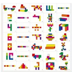 Joc educativ matematica, Set 60 de cuburi constructii, Magic Square, 3 ani