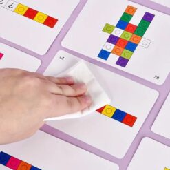 Joc educativ matematica, Set 60 de cuburi constructii, Magic Square, 3 ani