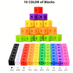 Joc educativ matematica, Set 60 de cuburi constructii, Magic Square, 3 ani