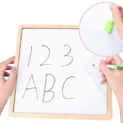 Joc educativ, tablita de scris magnetica si puzzle incastru, Alfabet 01