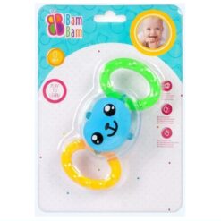 Jucarie bebe senzoriala, zornatitoare si pentru dentitie - maimuta