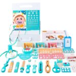 Jucarie educativa, Trusa medic dentist din lemn, 3 ani