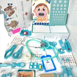 Jucarie educativa, Trusa medic dentist din lemn, 3 ani 07