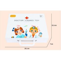 Jucarie educativa, Trusa medic dentist din lemn, 3 ani 07
