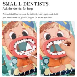 Jucarie educativa, Trusa medic dentist din lemn, 3 ani 07