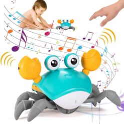 Jucarie interactiva bebelusi, Crab muzical 01