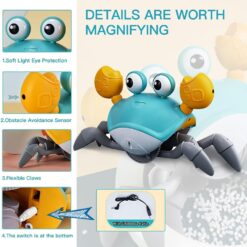 Jucarie interactiva bebelusi, Crab muzical 01