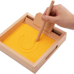 Material Montessori senzorial, Joc pentru exersarea scrisului, 2 ani+ 01