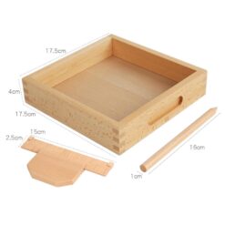 Material Montessori senzorial, Joc pentru exersarea scrisului, 2 ani+ 01
