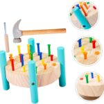 Mini Banc de lucru cu unelte si cuie, pentru copii, 3 ani