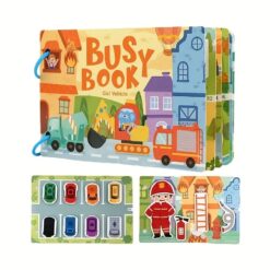 Carte cu stickere reutilizabile, Busy Book, Vehicule, 3ani+